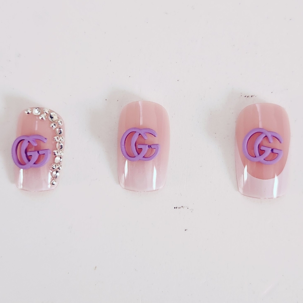 Luxury Nail Charms Purple